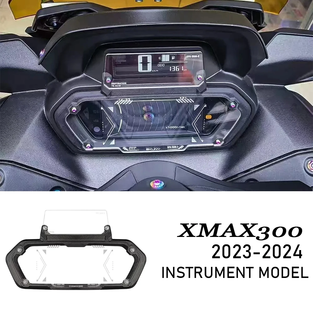 

XMAX300 Motorcycle Parts Instrument Meter Frame Cover Screen Protector Protection Cover For YAMAHA X MAX 300 2023 2024