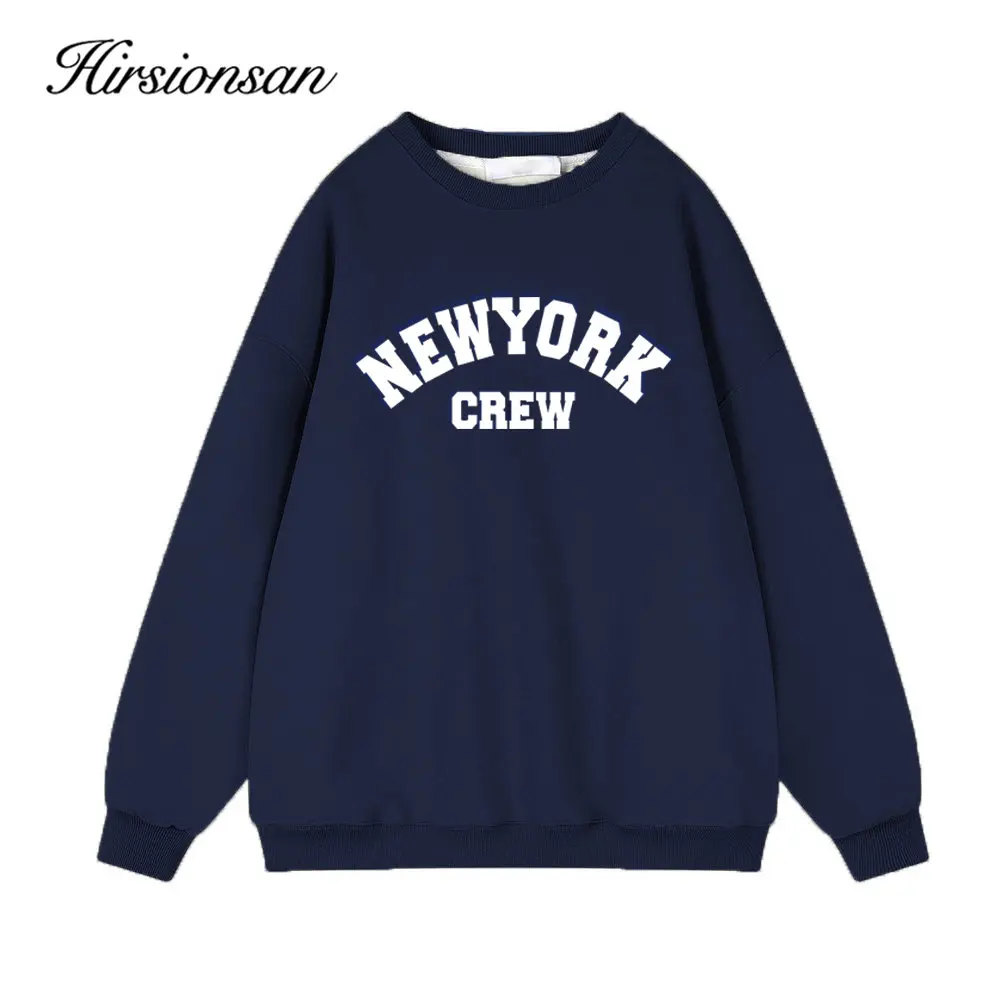 Hirsionsan Vintage Letter Print Women Sweatshirt Full Sleeve Hoodies for Lady Streetwear Autumn Mesh Pullovers Loose Clothes