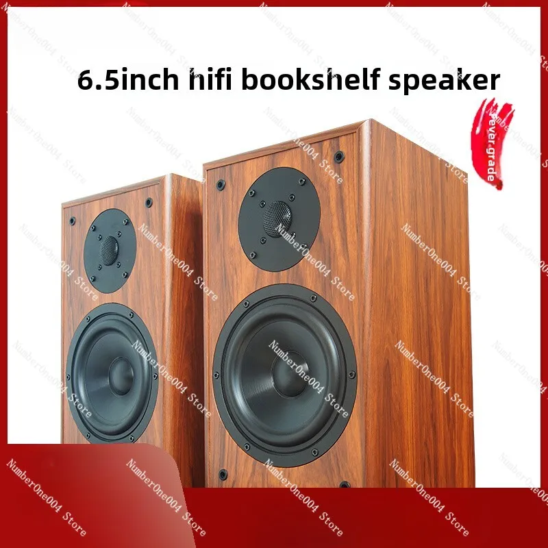 6.5 Inch Hifi Bookshelf Speaker, Fever-level High-power Passive Wood Monitor, High Fidelity Speaker