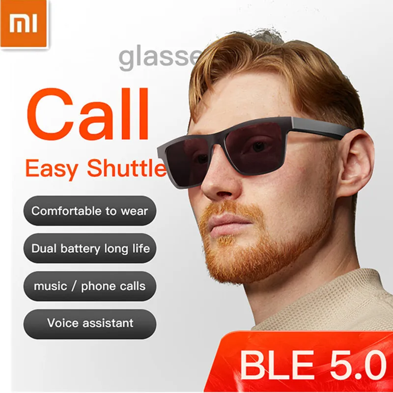 Xiaomi-gafas de sol inteligentes para conducir, audífonos sin cables para escuchar música, Bluetooth, Audio, 2023