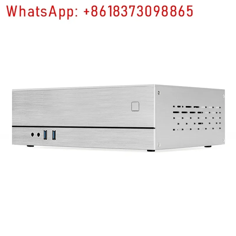 XQBOX A02 aluminum shell iron frame chassis, HTPC horizontal ITX mini small chassis half height graphics card