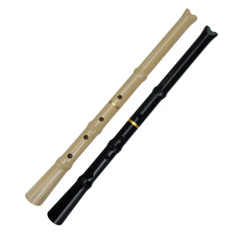 Shakuhachi-Vertical Resin Flute for Musical Instrument, D Key /1.8 E/ 1.6 Woodwind Instrument with Bag