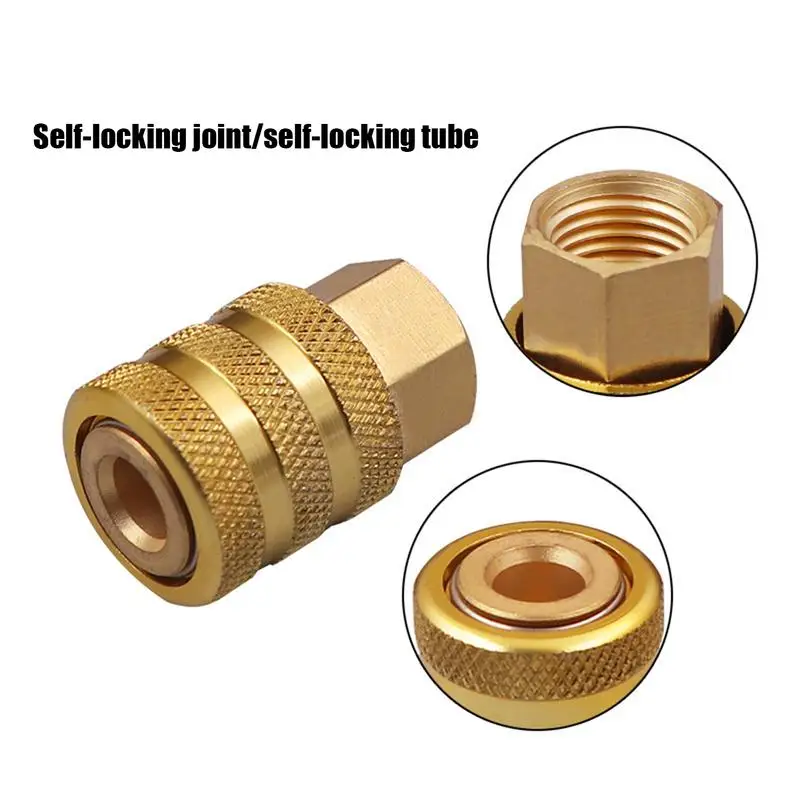 Car Truck Brass Air Pump Chuck Tyre Valve Pump Valve Clip Clip Clamp Connector Adapter Air Chuck Tire Inflator Pump Hose Adapter