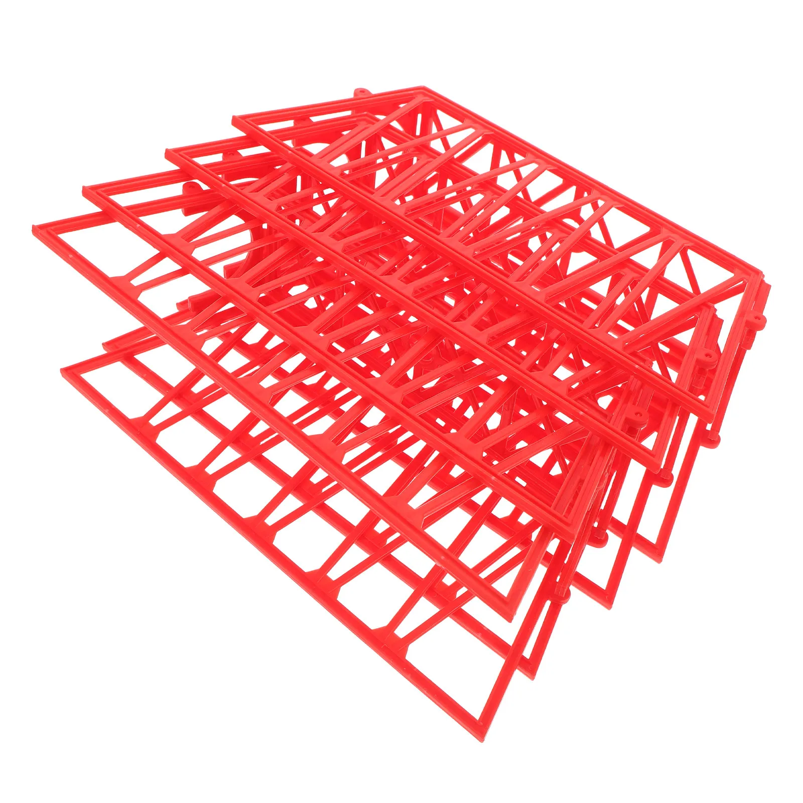 4Pcs Kids Train Track Bridge Support Net Simulation Bridge Construction Accessories for Railway Scenery Layout