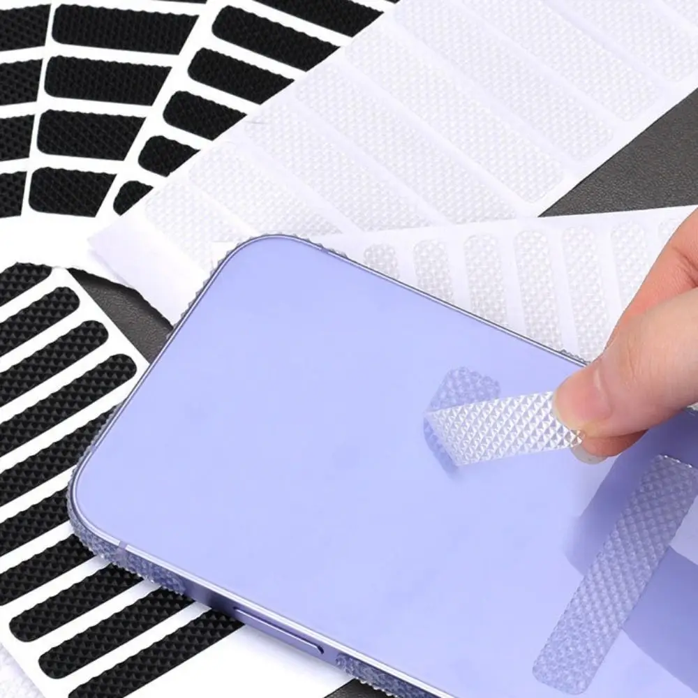 20Pcs Diamond Pattern Anti-Slip Sticker Side Protection Transparent Tape DIY Protection Sticker Invisible Design Sweatproof Grip