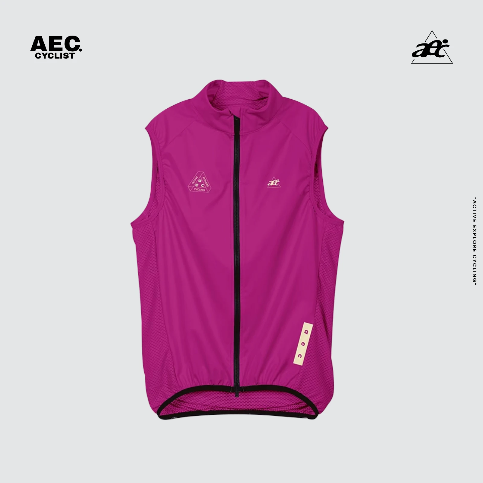 

aec Women's Cycling Vest Autumn Winter - Windproof Warm Road Bike Vest with Double Zippers, Quick-Dry Shiyi Series