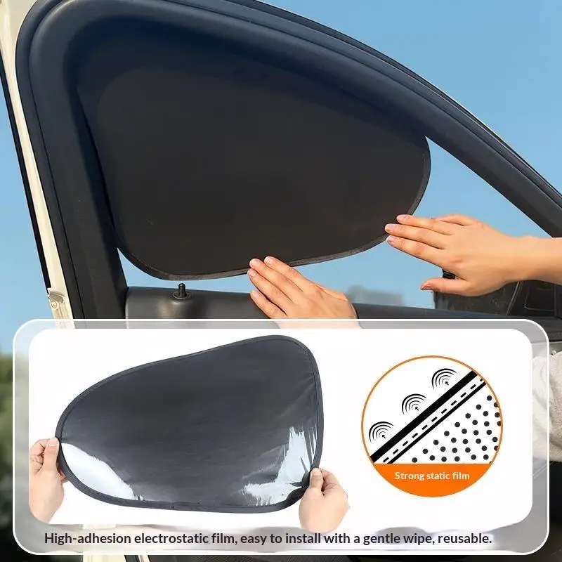 1pc Car Side Shade,Telescopic Design, Heat Insulation Sun Blocker For ,without Blocking Vision For Travel/Home/Car Use