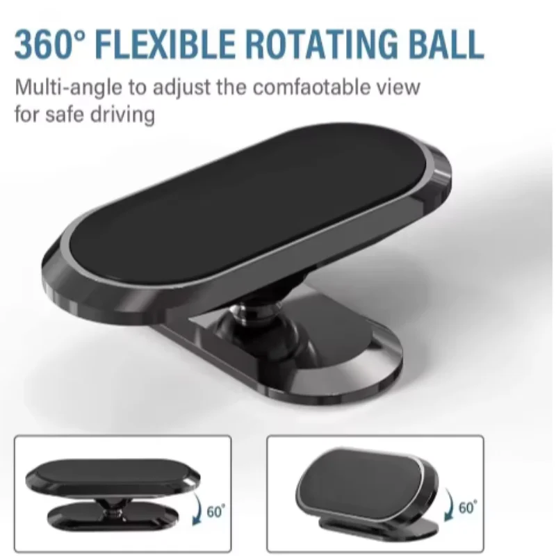 

Magnetic Car Phone Holder Rotatable Mini Strip Shape Stand For Huawei Metal Strong Magnet Gps Car Mount For Iphone 15 Xiaomi14ei