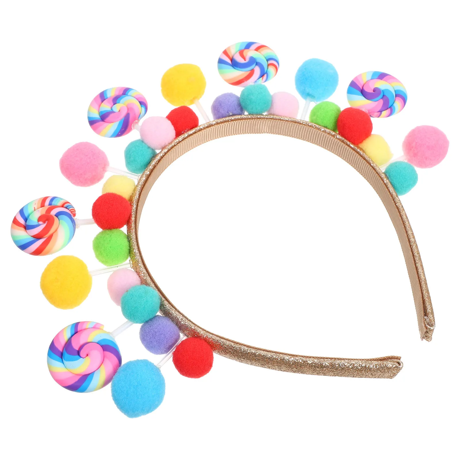 

Cute Lollipop Headband for Children Cartoon Candy Hairband Birthday Party Princess Hair Accessories Holiday Toddler Hair Hoop