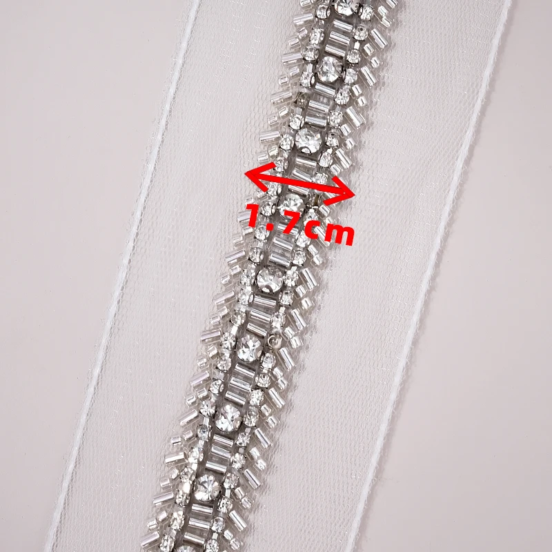 Clothing accessories, rhinestone DIY hand beaded lace webbing accessories.