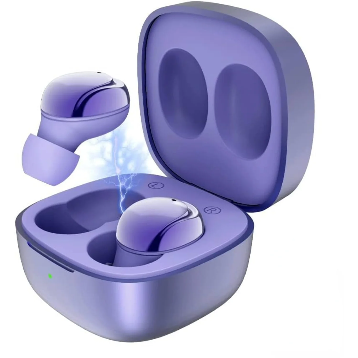 Fones de ouvido sem fio 2024 para Android, iOS, laptop, tablet com Bluetooth com estojo de carregamento Som de controle de toque com graves profundos Aut