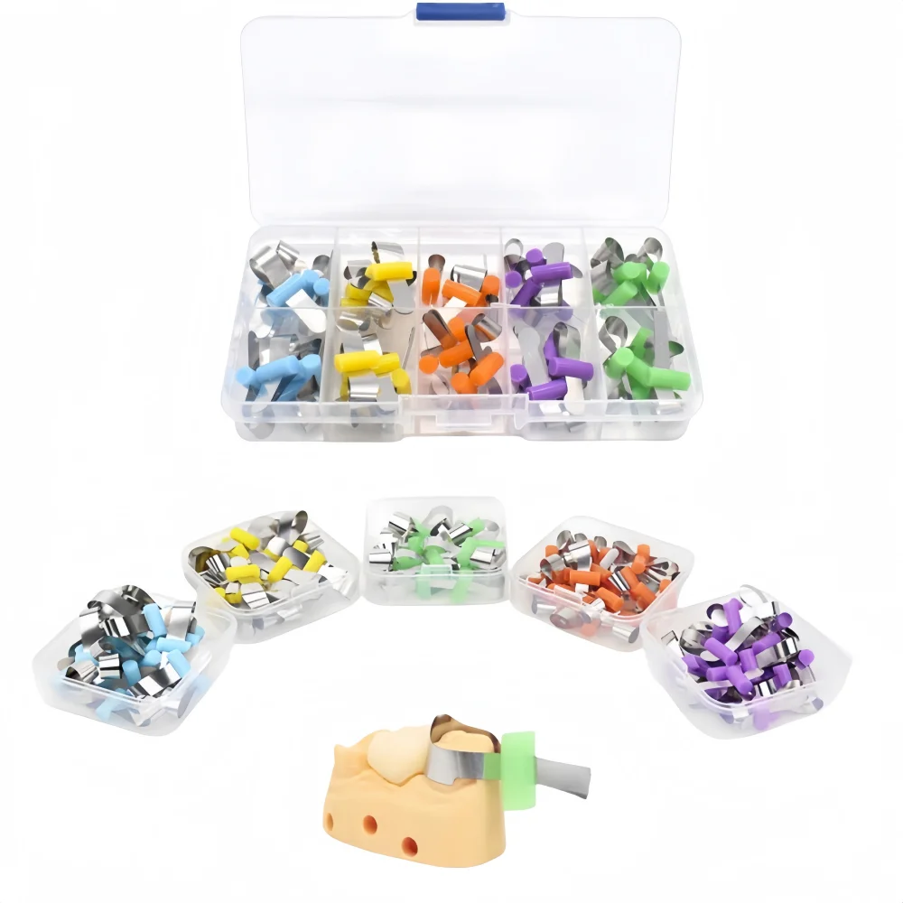 

Стоматологический ортодонтический формовочный лист, секционные контурные металлические матрицы с позиционированием для стоматолога, взрослых/детей