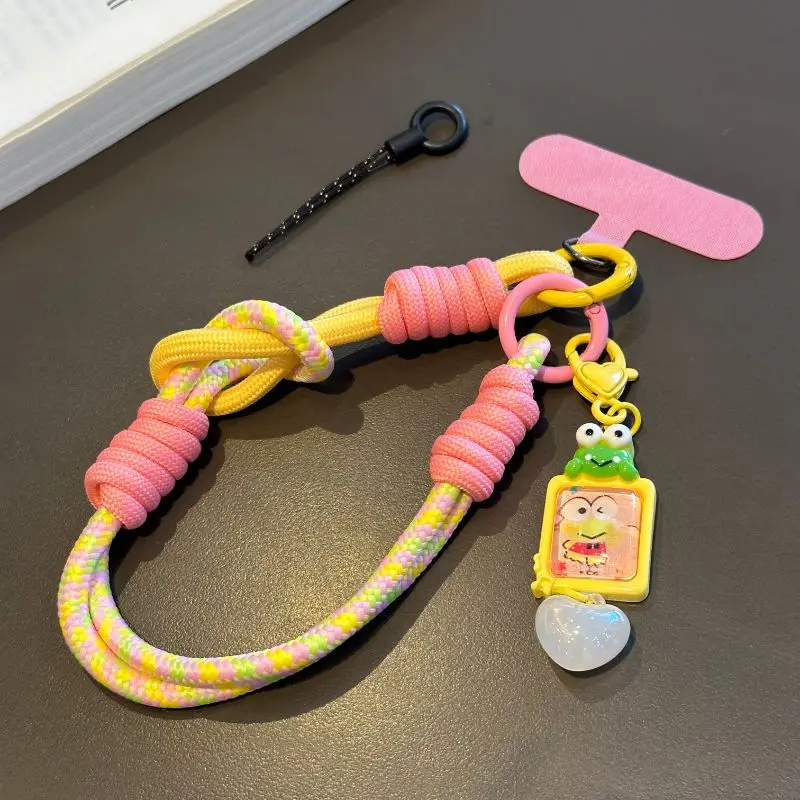 สายคล้องโทรศัพท์ลายการ์ตูนซานริโอ้ เฮลโล คิตตี้ คุโรมิ มายเมโลดี้ น่ารัก สไตล์คาวาอี้ สำหรับสาวๆ พร้อมพวงกุญแจกันหล่น