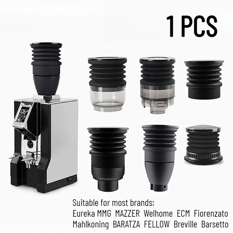 Одиночный бункер для дозы для кофемашины MAZZER EUREKA WPM CRM, силиконовый сильфон и контейнер для зерен с крышкой, выдувные остаточные кофейные густы Одиночный бункер для дозы для кофемашины MAZZER EUREKA WPM CRM, силиконовый сильфон и контейнер для зерен с крышкой, выдувные остаточные кофейные густы