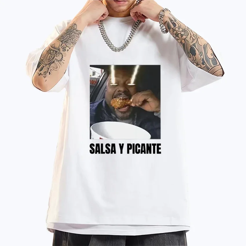 

Don Pollo Salsa Y Picante Funny graphic t shirts men Women classic punk Tee Oversized Short Sleeve Tops Casual Unisex Tee shirt