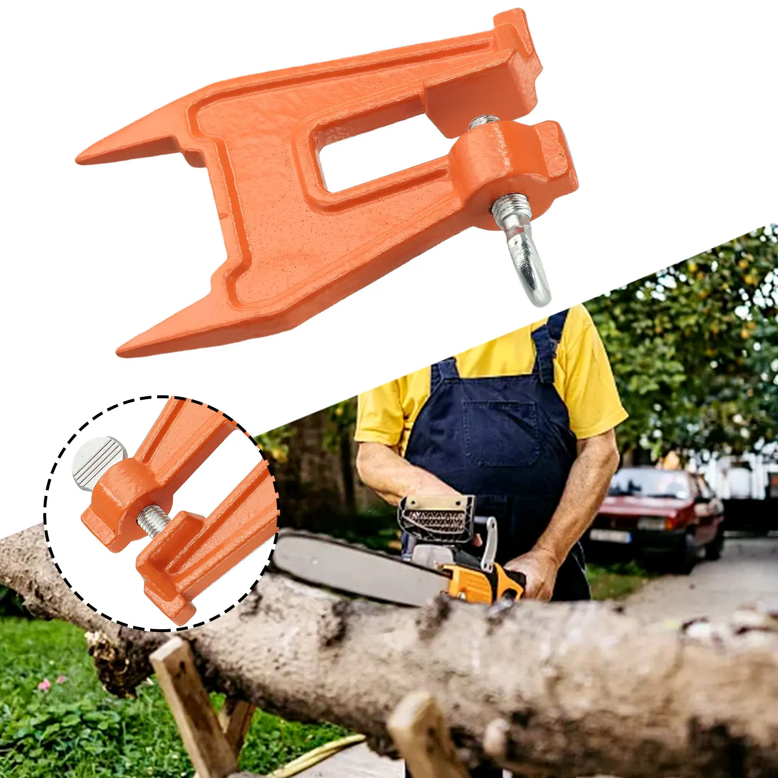 Chainsaw Saw Blade Sharpener Chainsaw Jig Chainsaw Sharpener Chainsaw Sharpening File High Quality Sword Holder Metal Orange