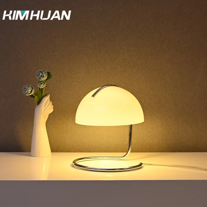 Scandinavian Glass Reading Lamp Table Lamp Aroma Lamp Bedroom Bedside Metal Entrance Lamp Bedside Ambiance Home Decoration