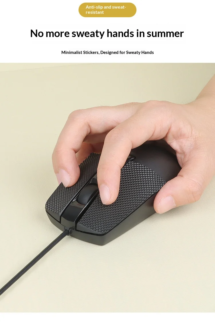 Anti-Rutsch-Griffband für Mäuse, selbstklebend, zuschneidbar, schweißresistent, rückstandsfrei, für Gaming-Mäuse, Controller-Griff-Zubehör – Detail 2