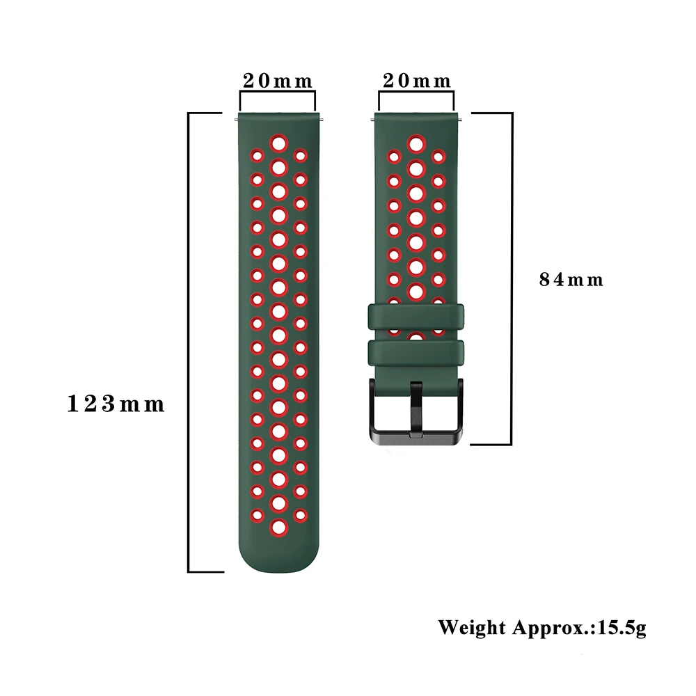 Spruce Green strap for Amazfit GTR Mini Two tone Accessory strap for Amazfit GTS 2Mini Original Man Band for Amazfit GTS 20mm