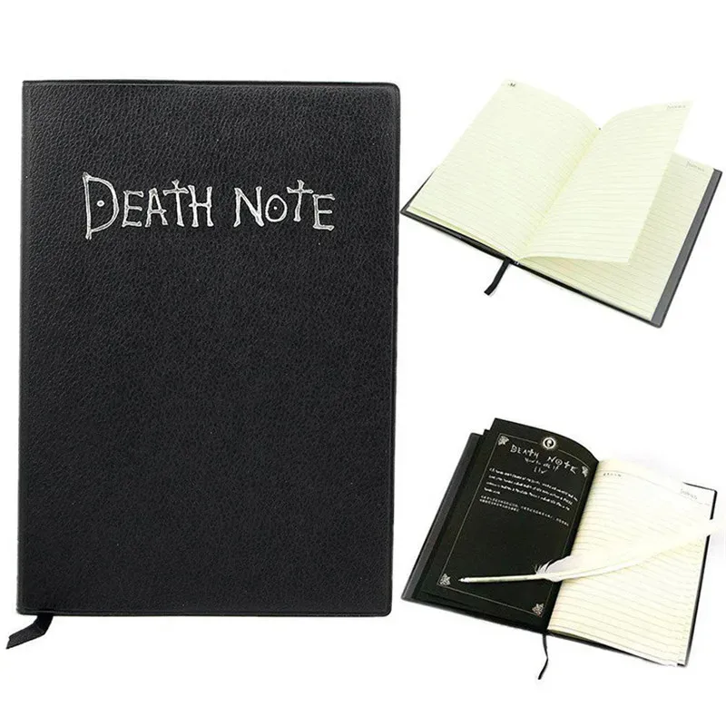 Anime Death Note Notebook Set Leather Journal Collectable Death Note Notebook School Large Anime Theme Writing Journal