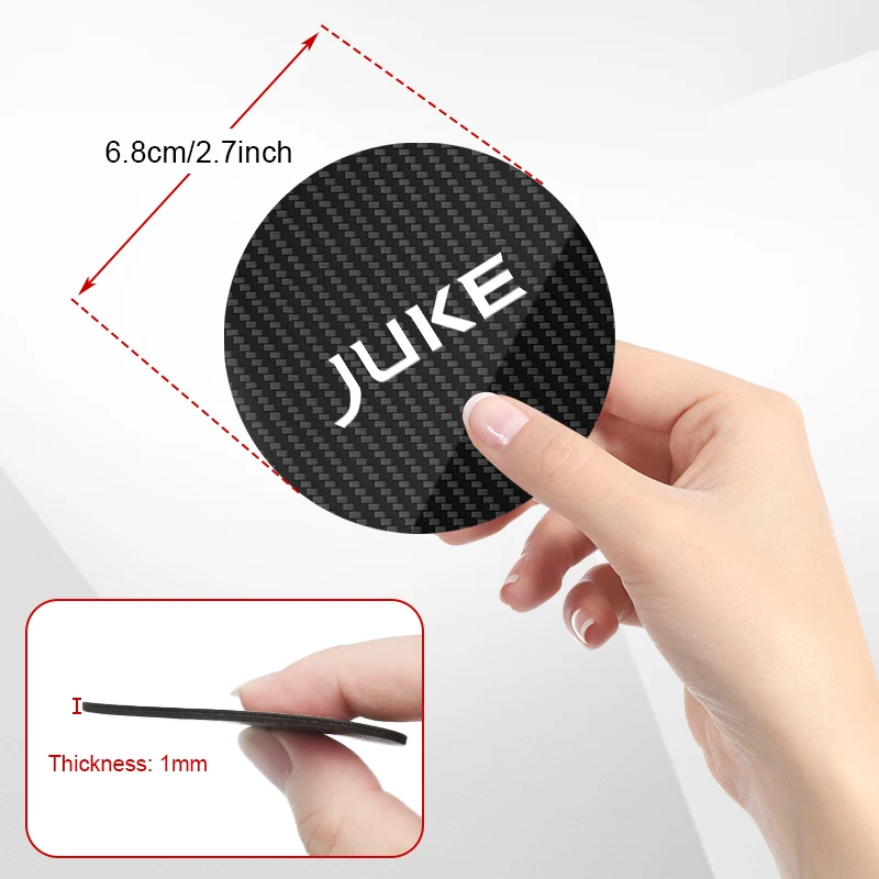 2Pcs Leather Car Cup Holder Pad for Nissan Juke F15 F16 Auto Water Bottle Coaster Anti Slip Mat Decoration Accessories image 6