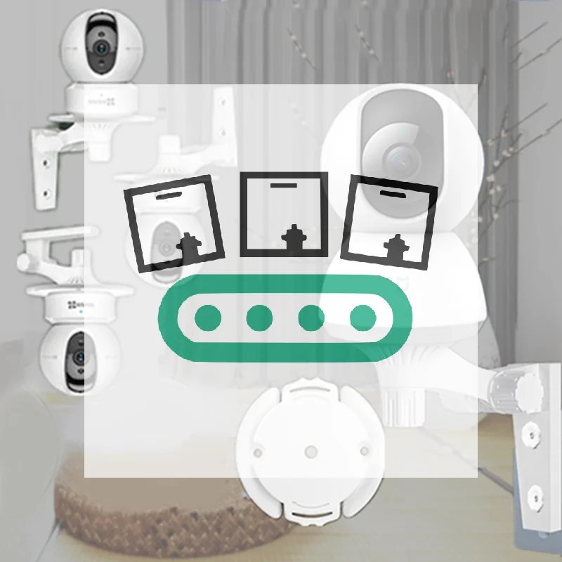 Tp-Link Camera Tapo C210 - ฐานยึดติดผนังสำหรับกล้องอัจฉริยะ Tapo C200 พร้อมอุปกรณ์เสริม TL70 ถุงสกรู