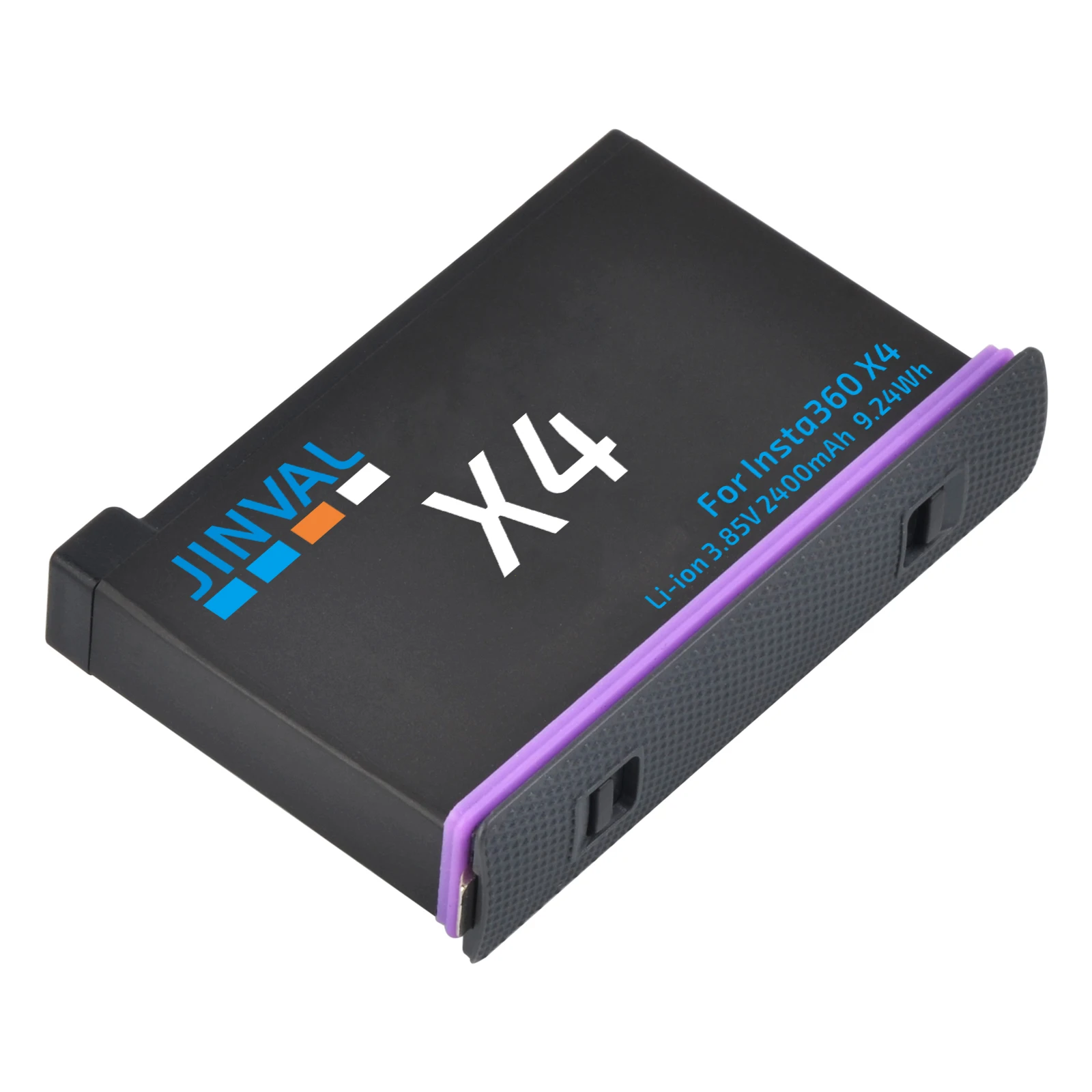 JINVAL Bateria 2400mAh do Insta360 X4, zamienna bateria + Szybka ładowarka z podwójnym gniazdem do kamery sportowej Insta 360 ONE X 4 — zdjęcie produktu 4