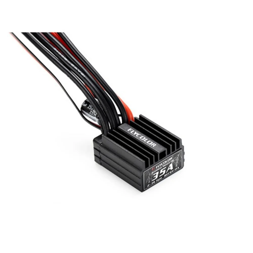 

FLYCOLOR 35A 3S ESC FATJAY Бесщеточный BLDC без датчика с электронным регулятором скорости 2A BEC для радиоуправляемой модели автомобиля