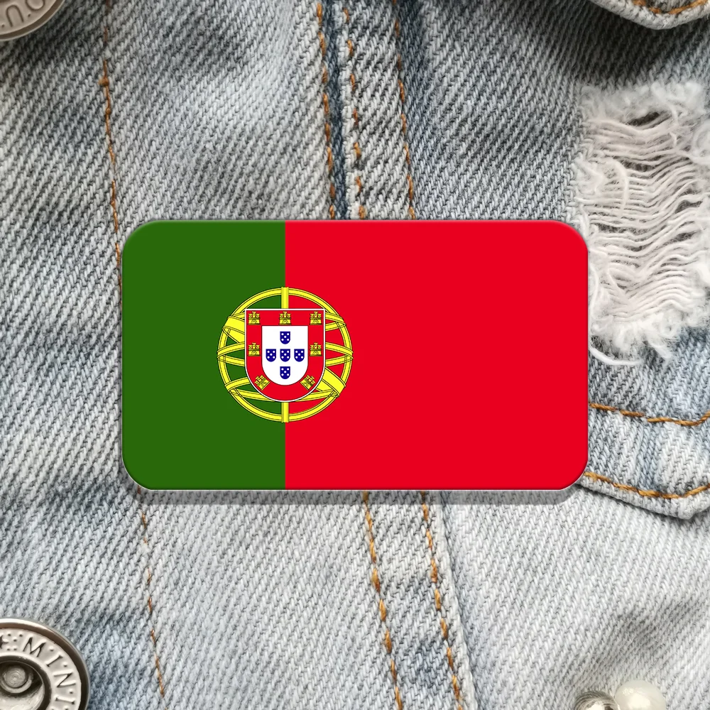 البرتغال فخر العلم التلبيب دبوس الاكريليك شارة العلم بروش ظهره الديكور المجوهرات هدية