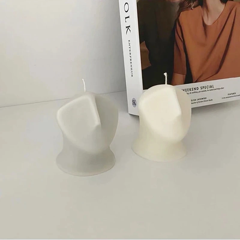 Human Body Artistic Face Shape Silicone Mould Face Candle Mold For DIY Candle Making Tools