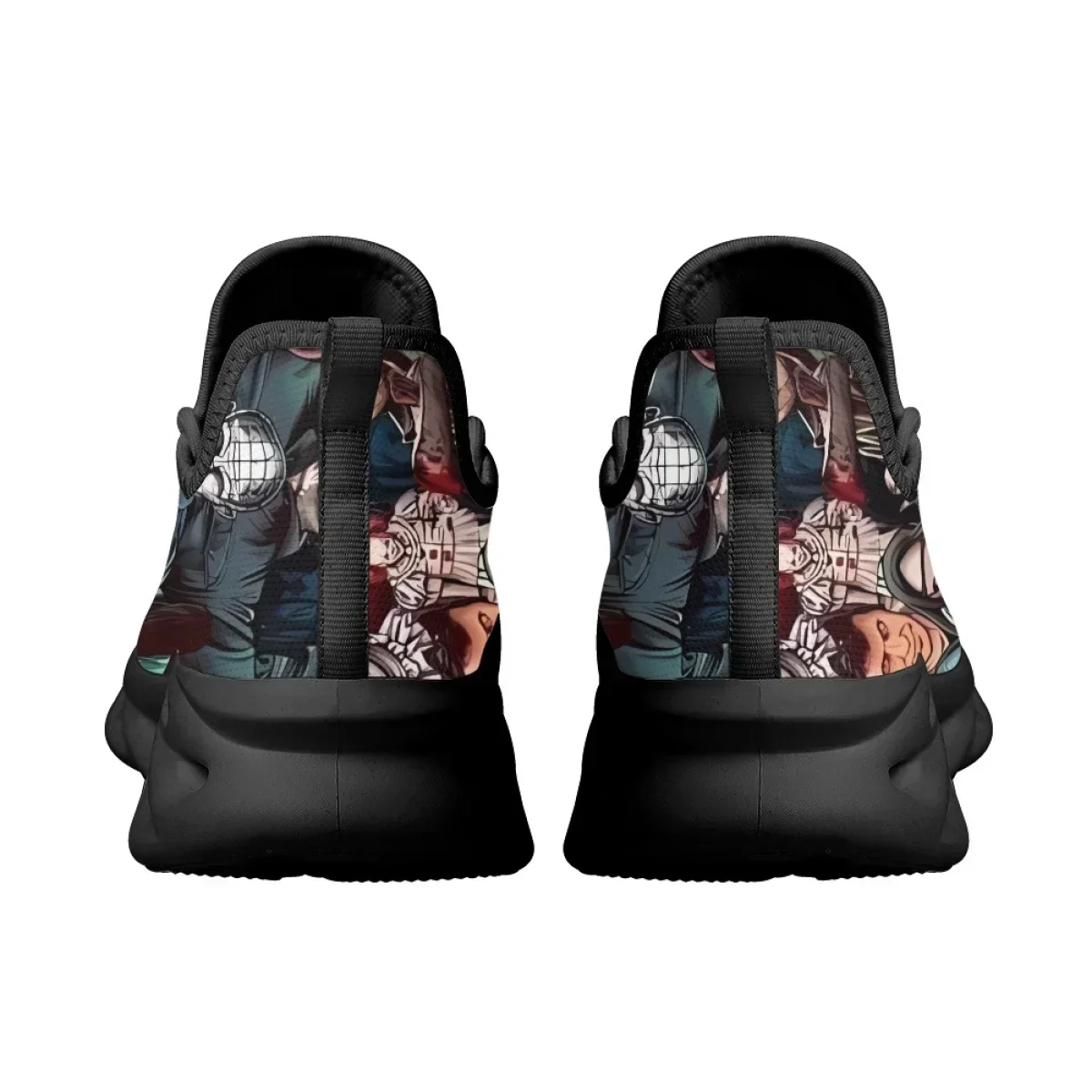 Horror Movie Killer Character Sneakers for Women Men Jason/Michael Myers/Chucky Air Cushion Tennis Shoes Halloween Gift Footwear