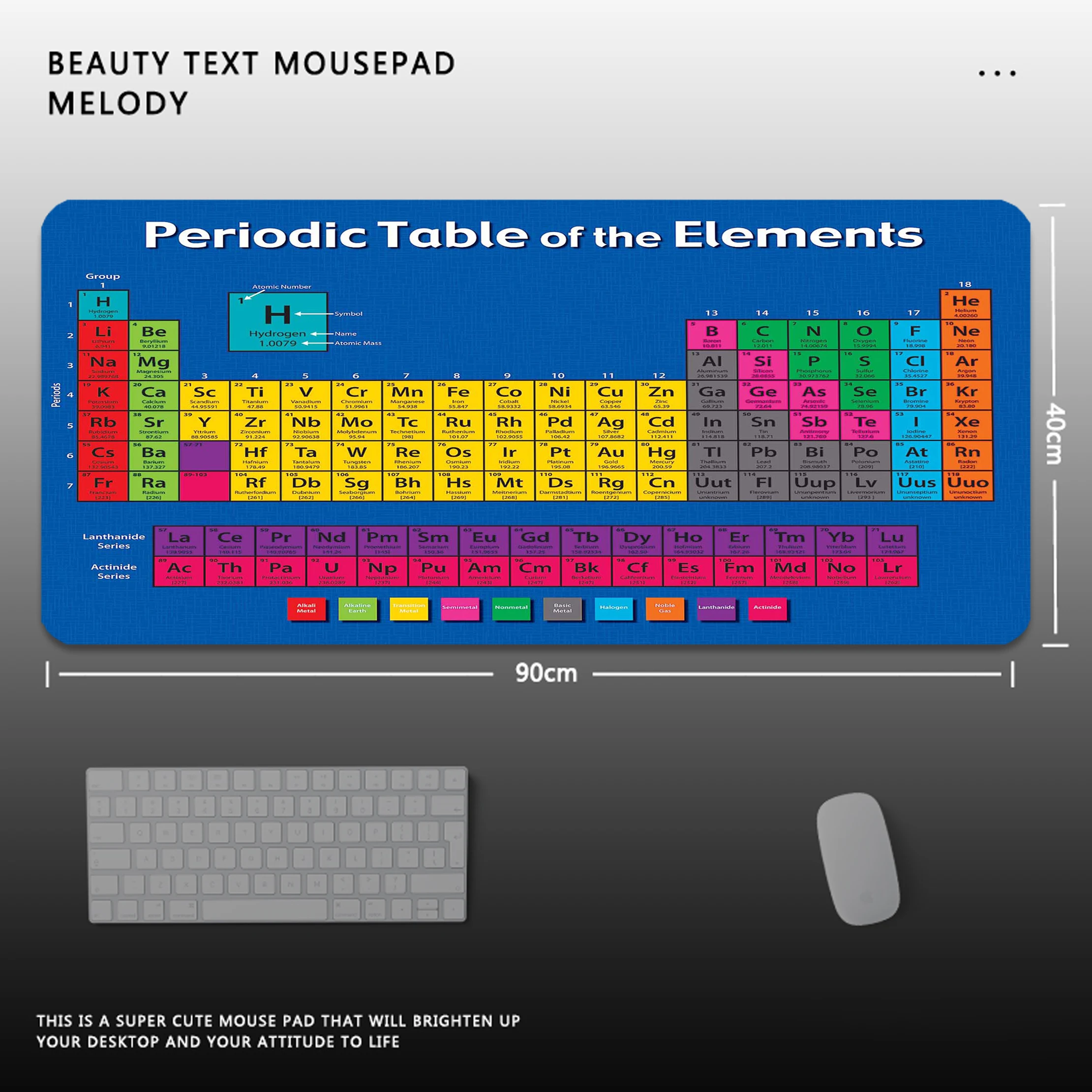 

Desk Mat Periodic Table Of Elements Design Gamer Mousepads Mouse Pad Office Desk Pads Large Mousepad Mouse Mats For Computer