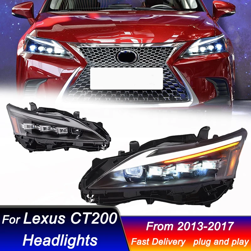 

Car Led Headlights For LEXUS CT200 2013-2017 Upgrade matrix style Head Lamp Upgrade DRL Dynamic Signal Lamp Front light Assembly