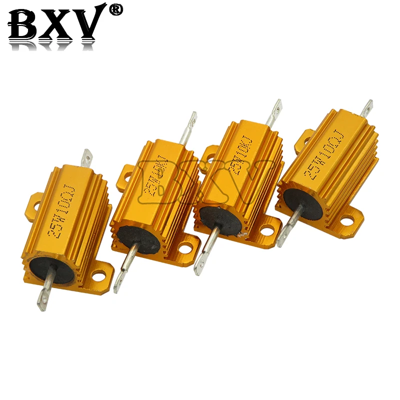 RX24ตัวต้านทานโลหะแบบมีลวด25W,ใหม่0.01 ~ 30K 1 2 3 5 6 8 10 20 100 150 200โอห์ม500 1K 10K 10K 10K