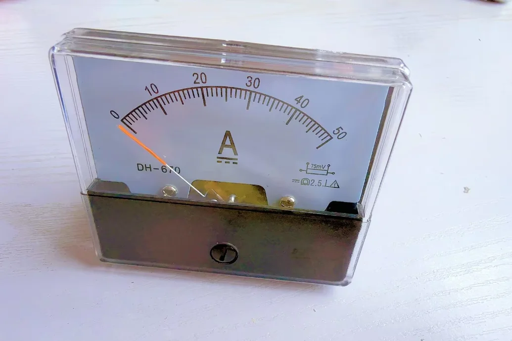 DH-670 DH670 Analog Amp Panel ammeter DC2A/5A/10A/15A/20A/30A/50A/75A/100A/100mA pointer type current meter panel