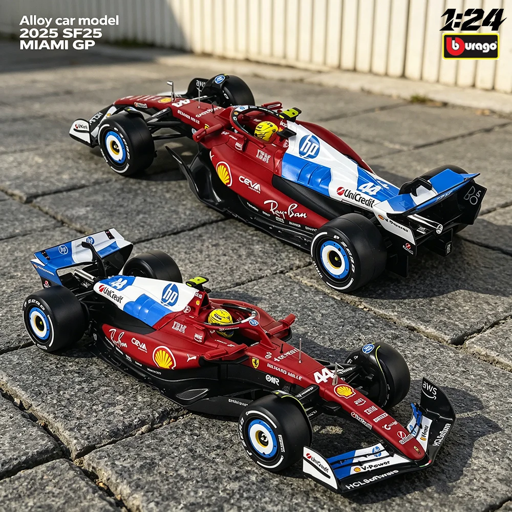 bburago-1-24-2023~2025-f1-ferrari-series-formula1-alloy-model-car-sf23-sf24-sf25-miami-gp-44-lewis-hamilton-die-cast-toys