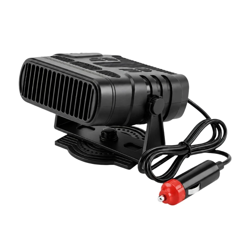 Car Defogging and Defrosting Fan with Separate Air Modes, Directional Support Base and Attached Vehicle Power Cord H8WE
