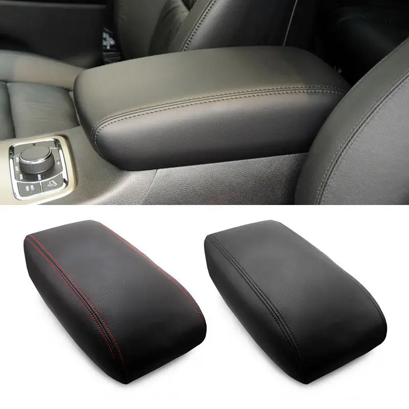 For Jeep Grand Cherokee 2011 - 2014 2015 2016 2017 2018 2019 Microfiber Leather Car Center Armrest Console Box Lid Cover Trim