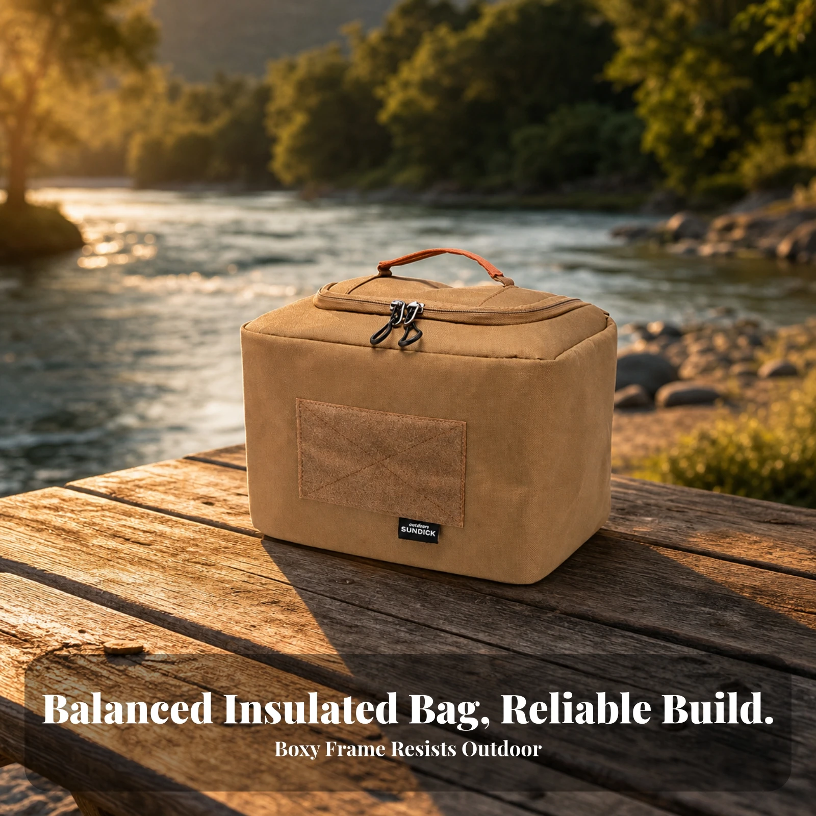 Insulated Lunch Bag Waterproof Cooler Bag with Zipper Insulated Lunch Box Easy to Clean Soft Cooler Dirt-Proof for Commuters