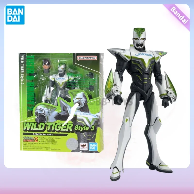 Bandai Figure Tiger Bunny Anime s SHF Wild  Style 3 Collection Model Action  Toys For Boys Children's Gifts BB