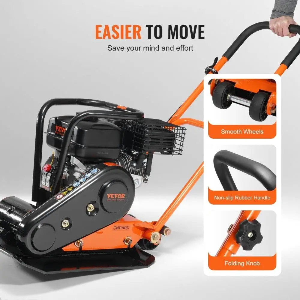 الضاغطة الاهتزازية 6 196CC محرك الغاز 4200Lbs قوة 5600VPM لرصف الأسفلت المناظر الطبيعية CARB EPA المعتمدة