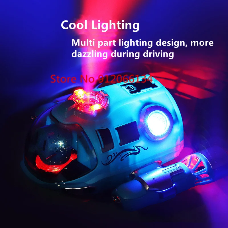 Boy&Girl Smart Smoke RC Motorboat Model 2.4G 6CH One Key DEMO Closed Waterproof Swimming Pool Bathtub Must-Have Summer RC Boat