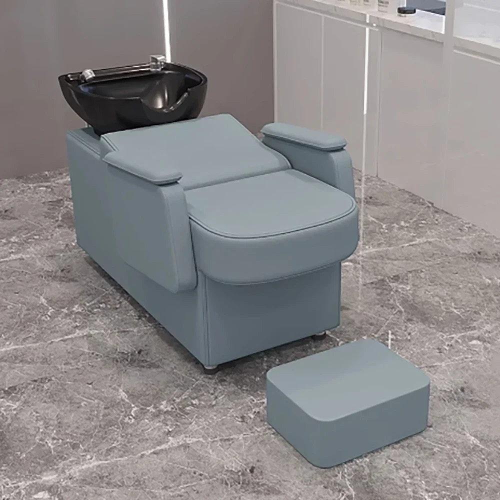 

Современная модная кушетка для мытья головы: эстетичная, уникальная, роскошная, в скандинавском стиле, для салонов красоты и парикмахерских.