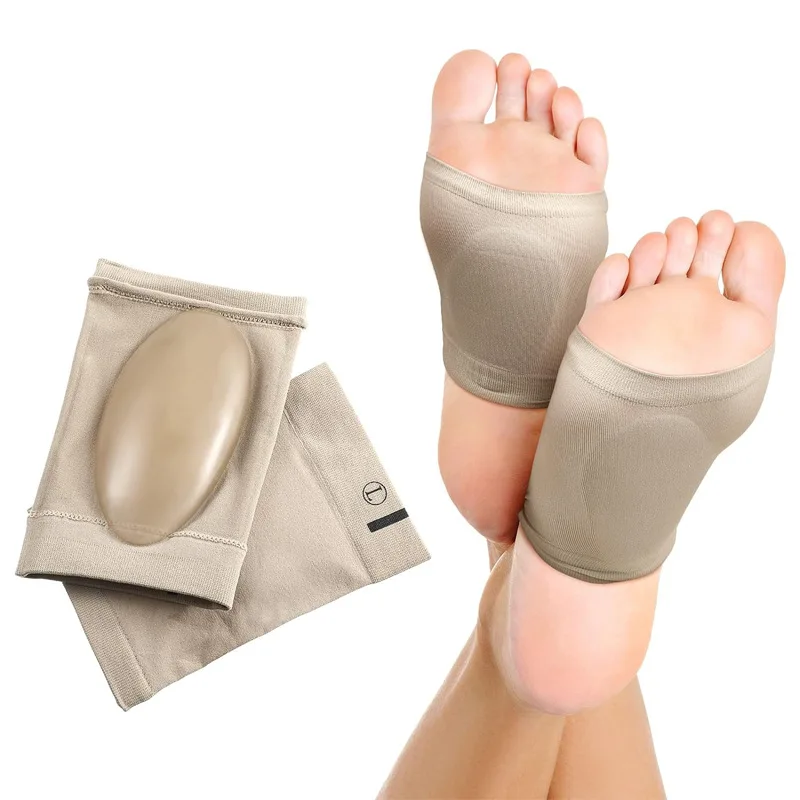 1 Pair Flat Full Arch Socks Arch Support Pads Flat Feet Soles Sports Foot Pads