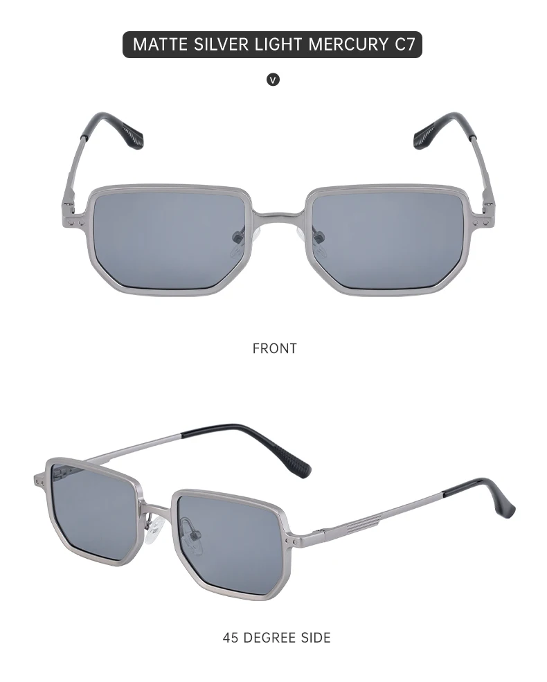 Kleine Rechteckige Steampunk-Sonnenbrille für Herren 2026 Luxusmarke Klassische Quadratische Punk-Sonnenbrille für Männer Vintage-Brillen UV400 – Detail 20