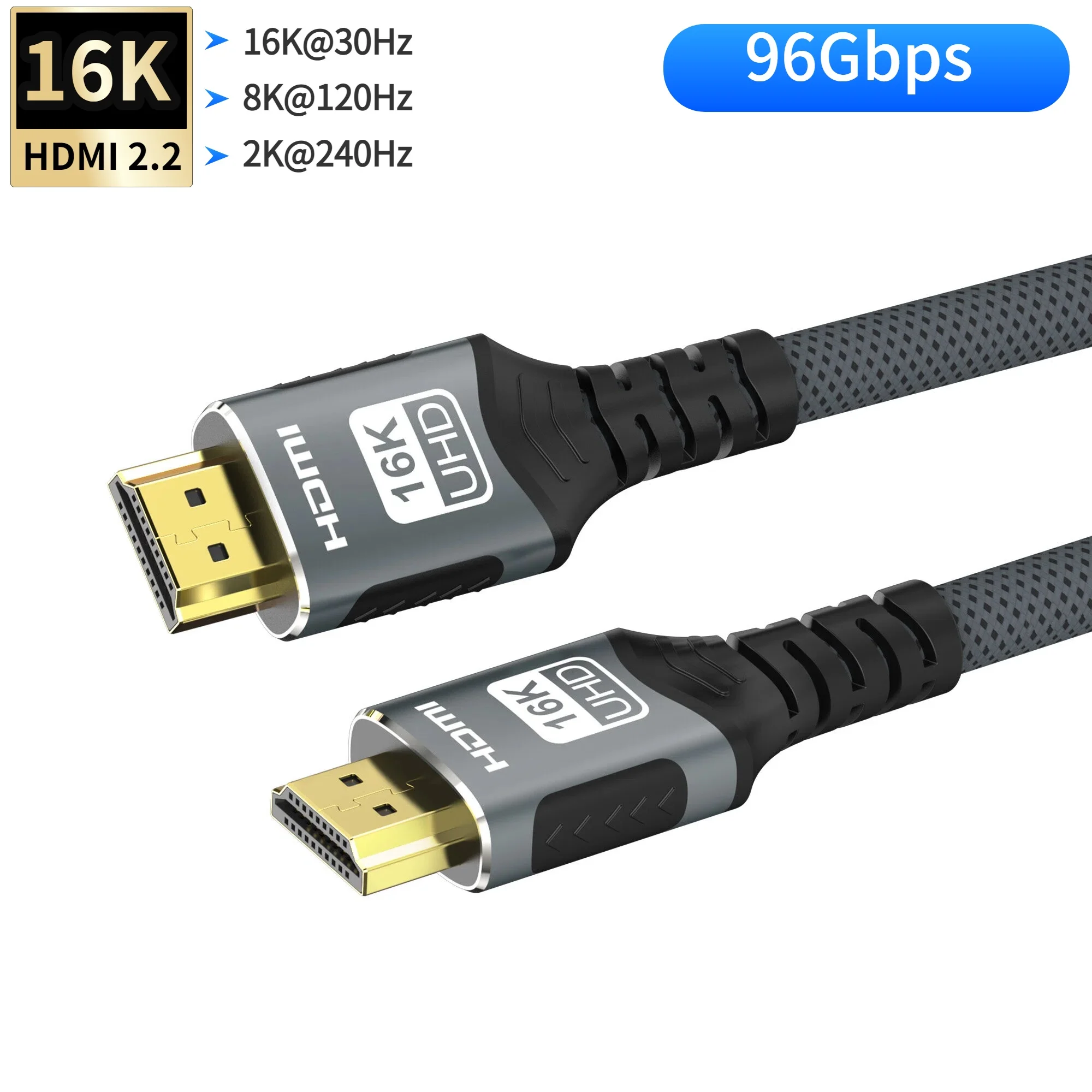Kabel HDMI 2.2 16K 96Gbps 8K@120Hz 4K@240Hz 2K@360Hz Obsługuje HDMI 2.1 EARC HDR10+ do PS5/PS6 Laptopa Gier/Kin Domowego — zdjęcie produktu 7