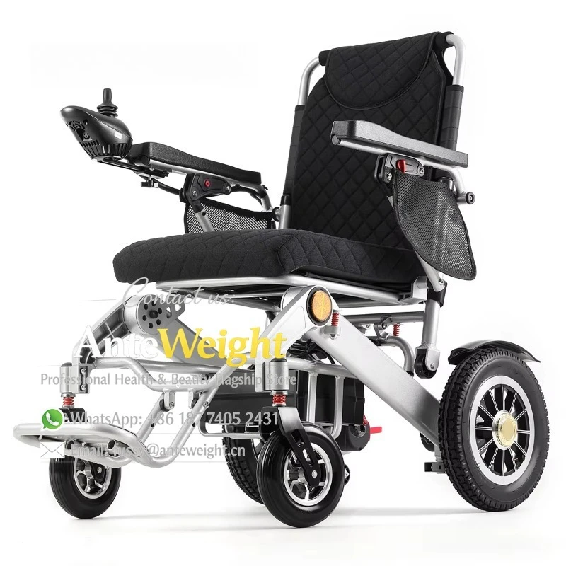

High Power Lithium Battery Wheelchair Aluminum Alloy Material Folding Portable Intelligent Electric Wheelchair