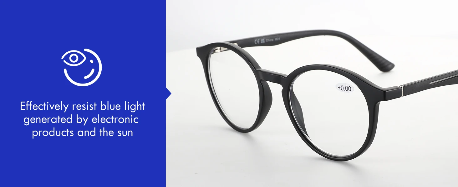 ZENOTTIC Mode Runde Anti Blau Licht Blockieren Lesebrille Männer Sport Leser Brillen Frauen Anti Glare Computer Brillen – Detail 2