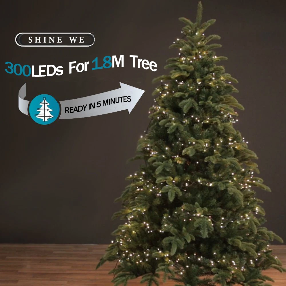 600 LED حفلة عيد ميلاد Led سلسلة أضواء حديقة العنقودية لحفل الزفاف الجنية ضوء في الهواء الطلق جارلاند لتزيين شجرة عيد الميلاد