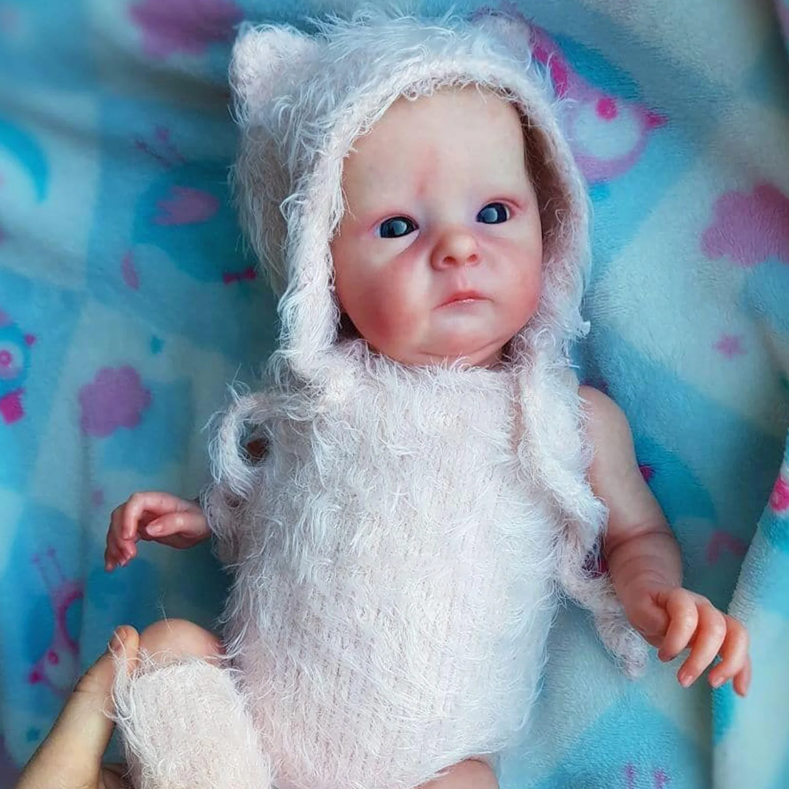 

16 Inch/40cm Lifelike Reborn Baby Doll - 3D Hand Painted Cute Newborn Doll Gift Birthday Gift Christmas Gift